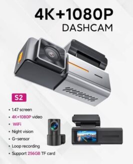 Wifi Dashcam 4K Front +1K Rear